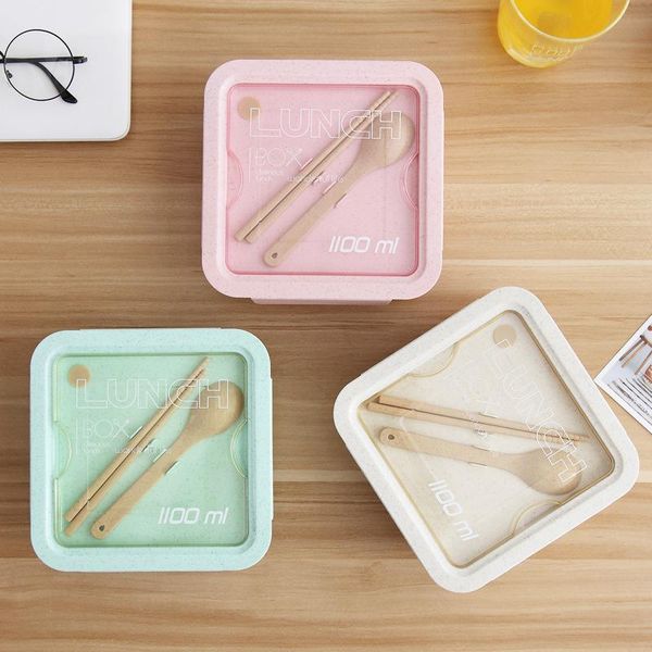 

oneup lunch box for wheat straw japanese style container sealing tape spoon chopsticks microwave style lunch box jllwhn