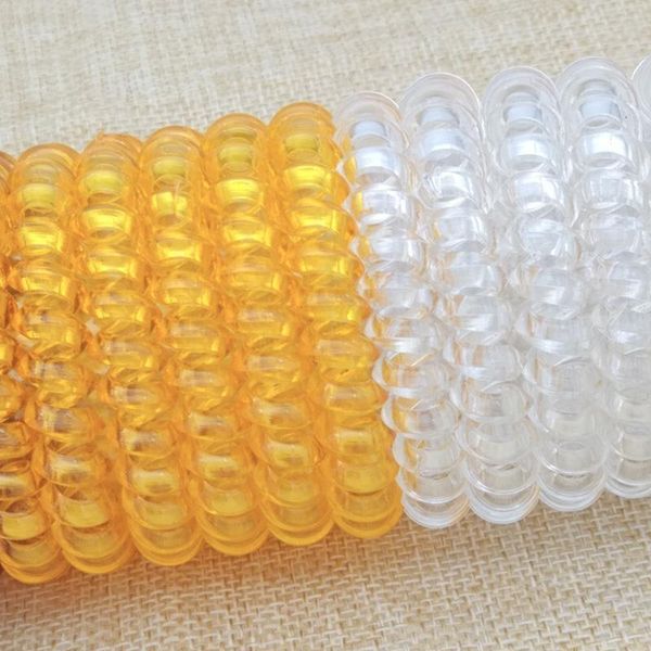 

color size 5cm transparent bands elastic rubber telephone wire ties & plastic rope hair accessory q qylugh