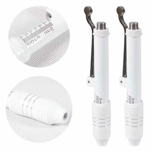 2022 0.3 Nero Bianco Hyaluron Pen Atomizzatore Mesoterapia Pistola per Anti Rughe Ringiovanimento Della Pelle Lip Lifting Stampa Logo Lip