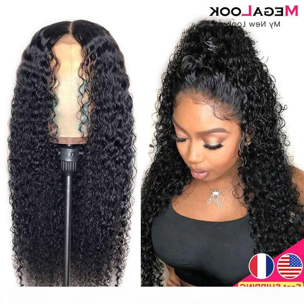 

front human hair wigs for black women 30 inch lace remy 180 peruvian curly closure wig, Black;brown