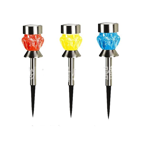 

led lawn solar lamps changing colorful lawn lights garden decor diamond shape lamp glow outdoor courtyard decoration 6 2ls g2