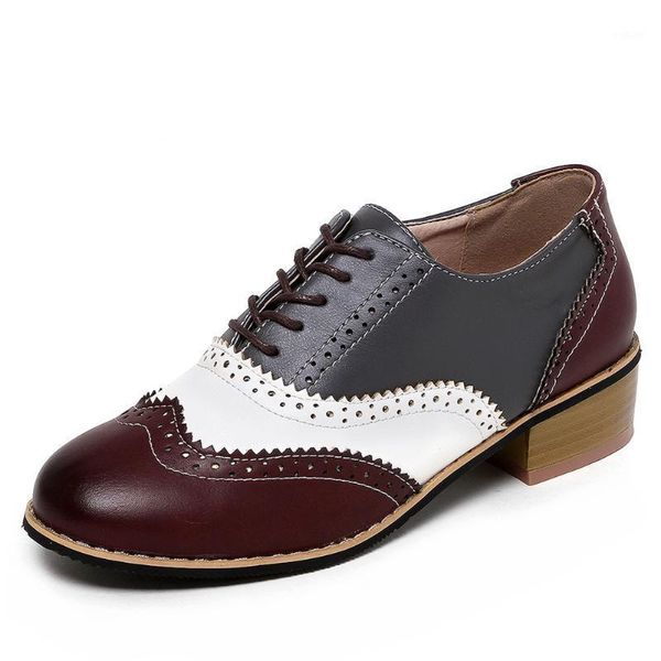

ribetrini new brand mixed-color office pumps casual med chunky heels pumps women cool patchwork dress shoes woman1, Black