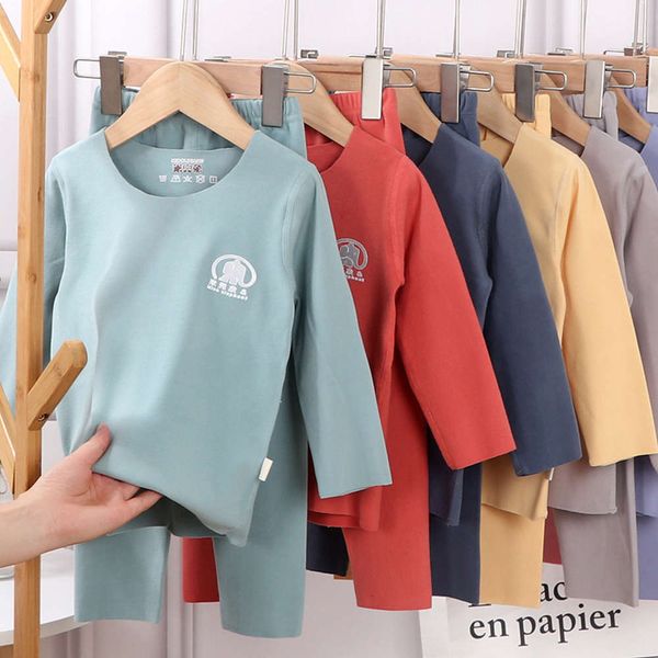 

warm underwear, pajamas suit, children's autumn cloth, Blue;red