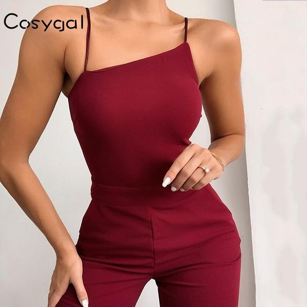 

cosygal solid spaghetti strap rompers women jumpsuit fashion skinny overalls female party holiday clubwear jumpsuit rompers1, Black;white