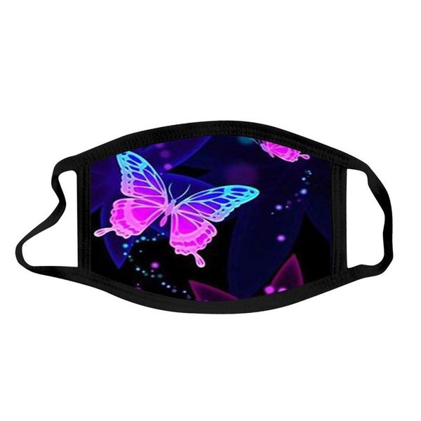

мода хлопчатобумажная моющаяся маска бабочка напечатана лицо маска для лица