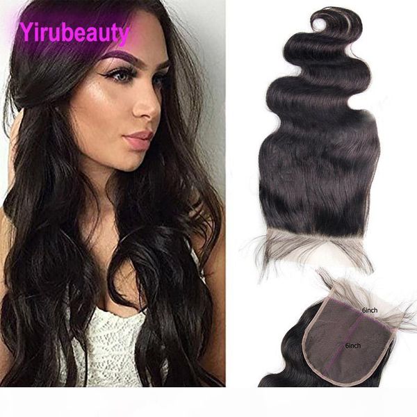 

malaysian virgin hair remy lace closure 6x6 body wave six by six closure 8-22inch body wave hair products wholesale, Black;brown