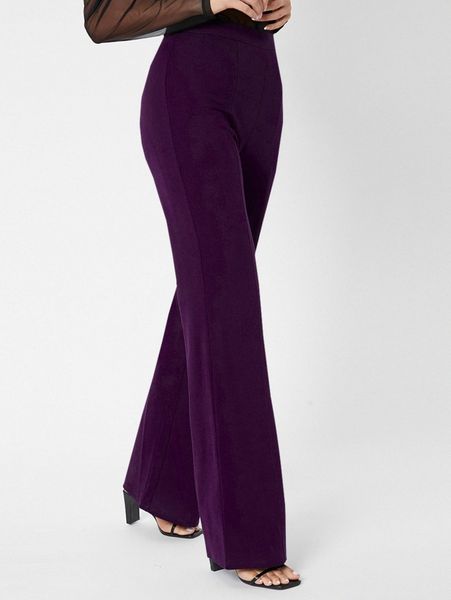 

tall zipper back solid palazzo pants i4fx#, Black;white