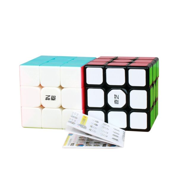 

qiyi 3x3x3 sail magic cube warrior w скорость qiyi куб stickerless профессиональные головоломки кубики развивающие игрушки для детей sqcyot, Black;red