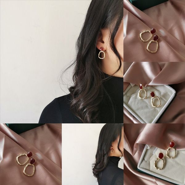 

rnwm men diamond earrings women earring studs yellow men gold plated sparkling cz simulated dangle earrings for, Golden