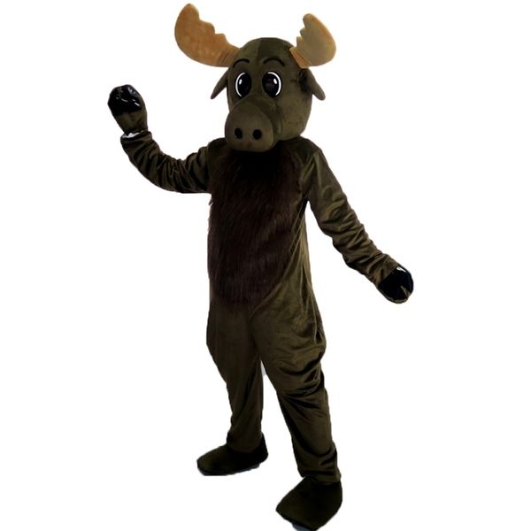 

elk moose deer mascot costume cartoon character size longteng (tm) 0025, Red;yellow