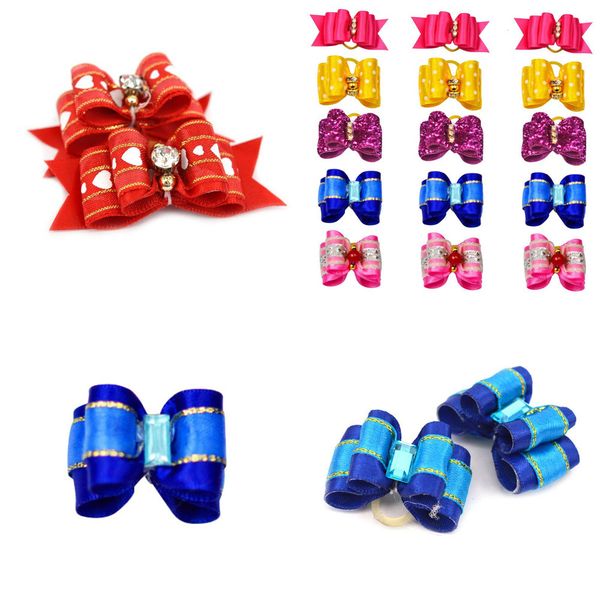 

pet bows puppy hair hairpin upscale flower dog groming headdress products cute princess accessories for small dogs 3.5*2.0cm