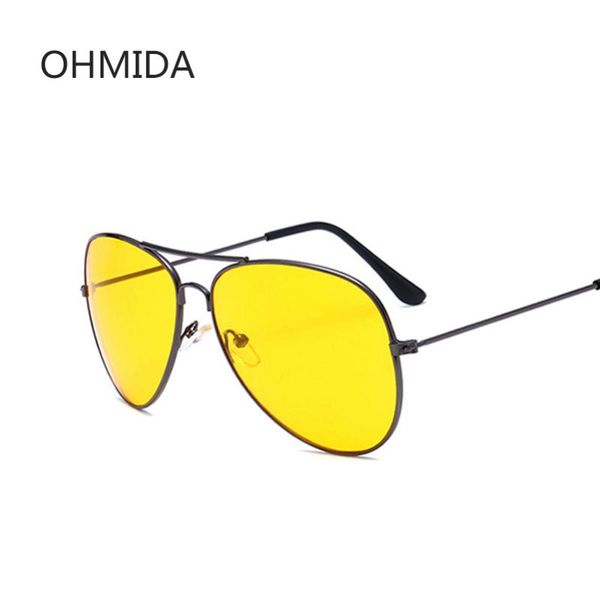 

sunglasses ohmida fashion pilot night vision glasses men women goggles alloy driver driving eyewear, White;black