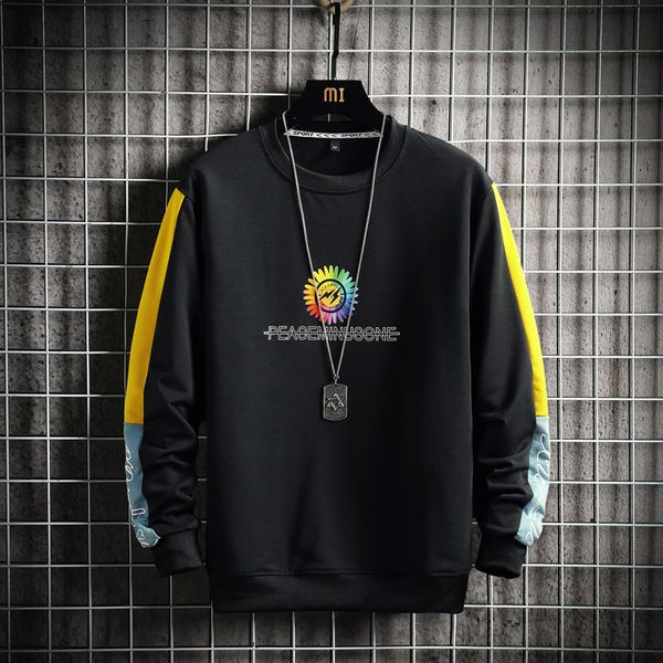 

2021 new hooded butterfly hoodie streetwear long sleeve pullovers of large dimensions 4-color casual man j1v7, Black