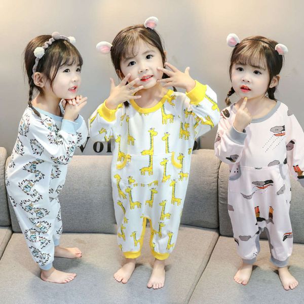 

bag children's sping spring and autumn thin cotton thread girl's split leg pajamas baby kickproof quilt long sve air-conditioned c, Blue;red