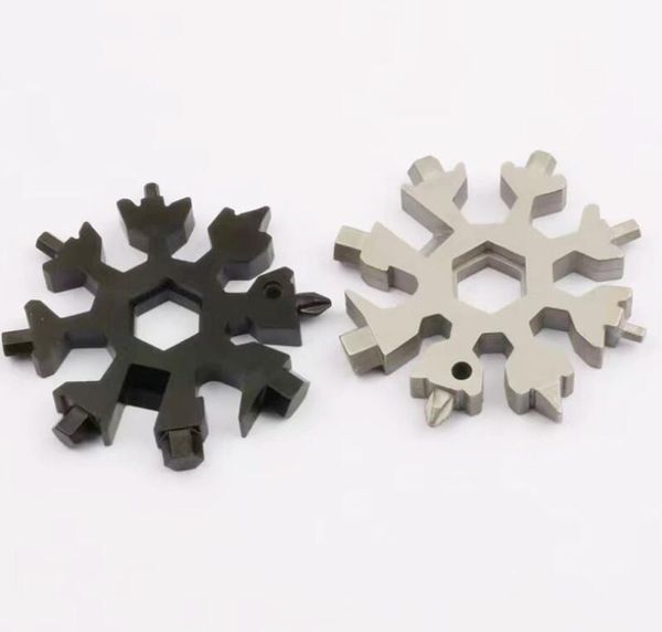 

18-in-1 snowflake multi-tool,stainless steel multitool card combination compact portable outdoor products 18 in 1 snow wmtskf mywjqq