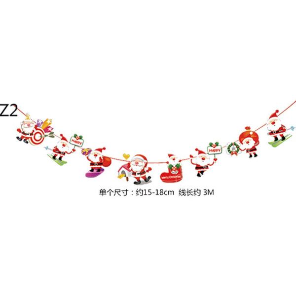 

merry christmas decorative flag banner new year party bunting flags garland santa claus snowman deer xmas wall hanging decortion jllhtj