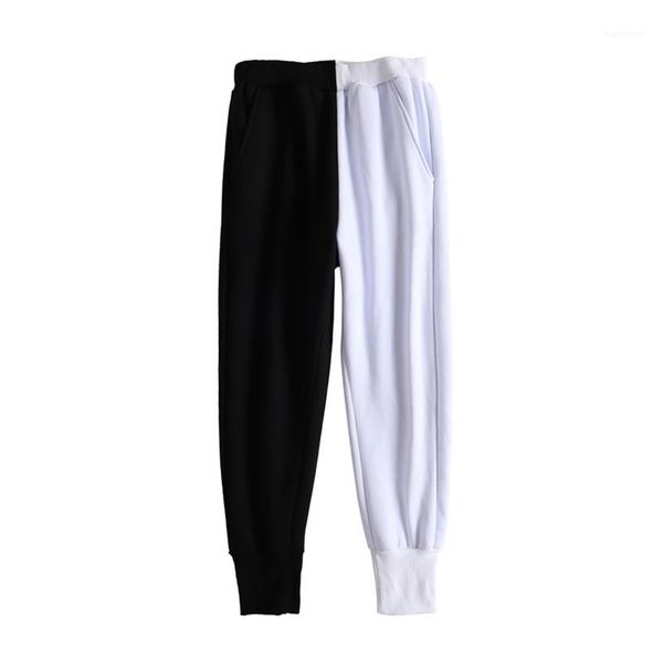 

men's pants 27-46 2021 men's clothing hair stylist taiji yin-yang black-and-white around two-color mosaic plus size costumes1
