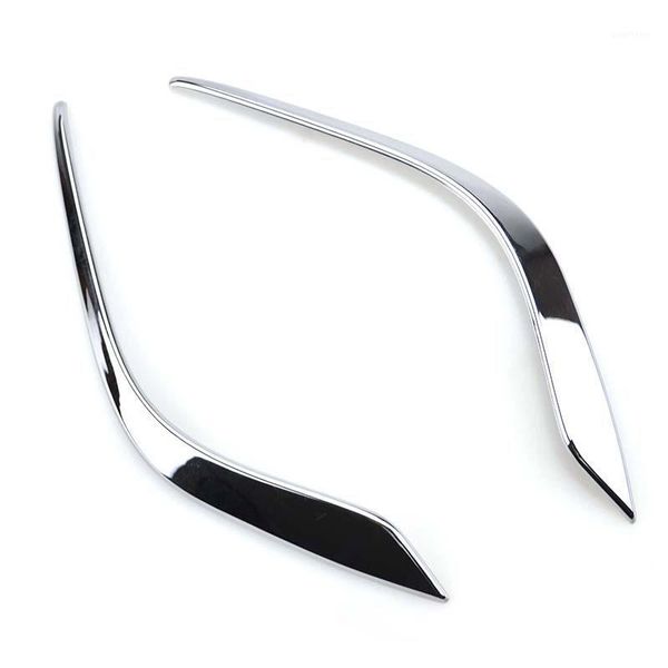 

fit for atenza m6 gj chrome 2013 2014 2015 2016 front fog light lamp cover eyebrow eyelid garnish streamers outer fog light trim1