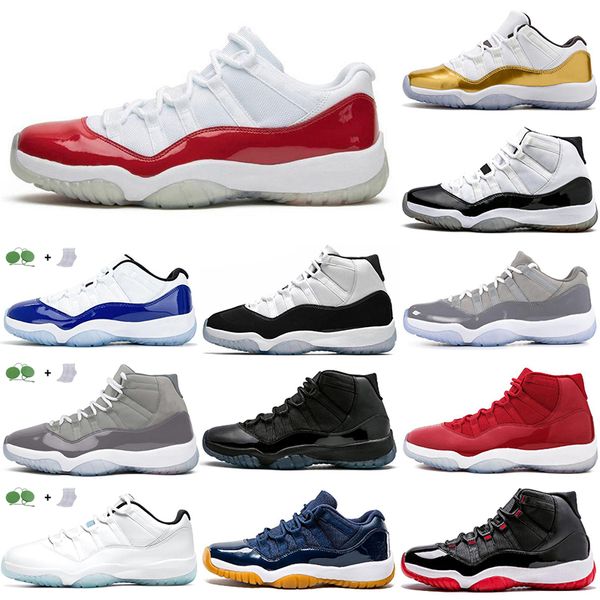 

classic 11 11s mens womens basketball shoes zapato 25th white bred university grey space jam barons metallic man casual handsome jumpman