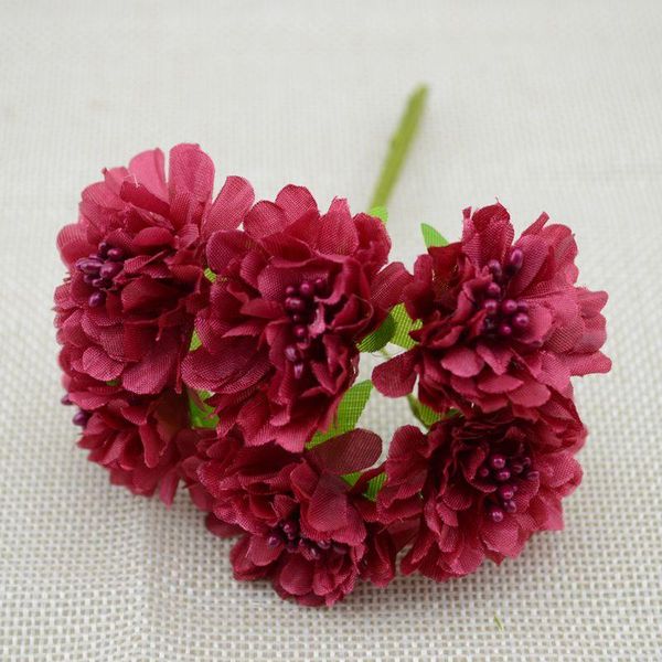 

6 шт. aartialial цветы шелковый искусственный рознестный букет букет цветок для главная сад свадебный автомобиль корсаж украшения ремесла ра