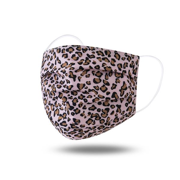

factory cloth fashion printed ear hanging respirator reusable face masks washable leopard mouth cover outdoor sunshade cca12428