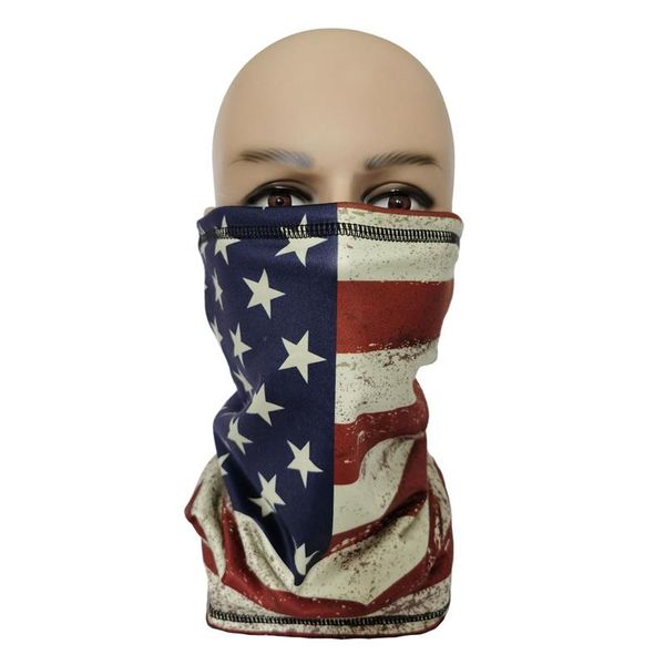 

christmas outdoor seamless riding mask neck protection mask motorcycle earmuffs headband magic scarf neck tube, Black