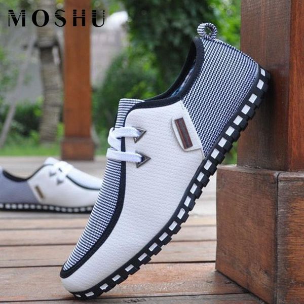 

fashion summer sneakers leather shoes men loafers slip on casual shoes male flats driving shoes size 47 trainers zapatos, Black