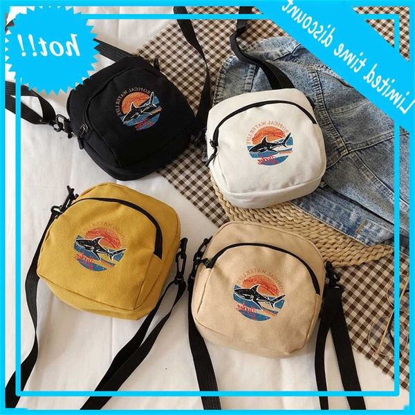 

japanese canvas women's cups 2020 new casual messenger harajuku style ulzzang small square cup single shoulder bag