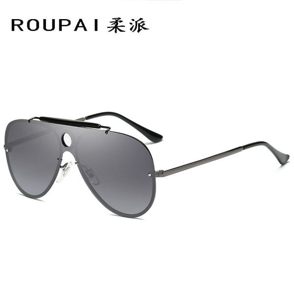 

new style polarizing sunglasses for men and women, White;black