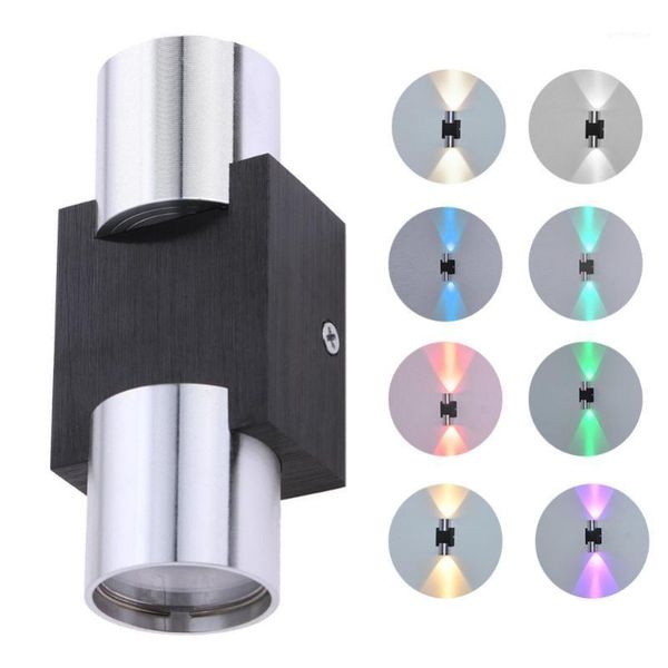 

wall lamp donwei 6w led light home decorative up down dual-head stainless steel for bedroom hallway staircase ac 110v 220v1