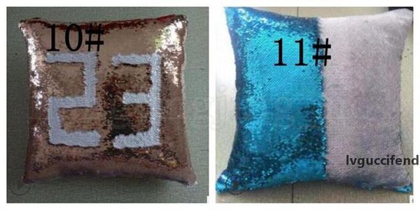 

cushion magical mermaid 11 cover color sequin glitter throw pillow case home decorative car sofa pillowcase 40*40cmp2sr