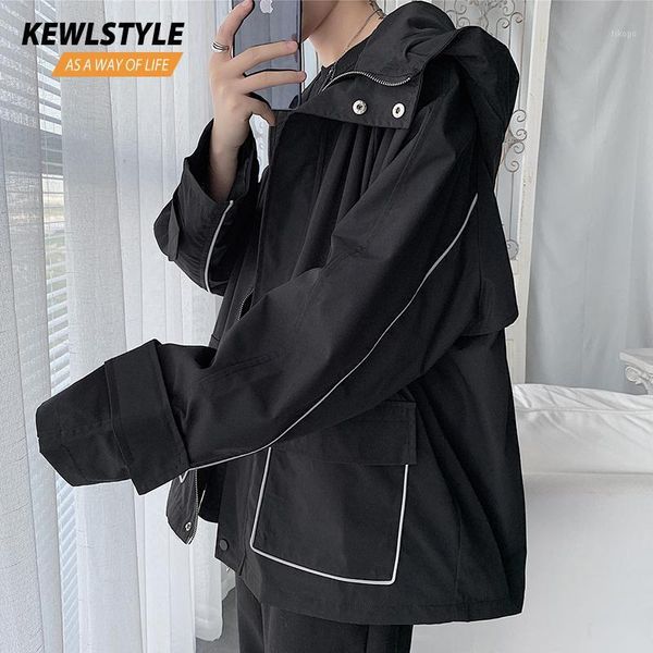 

winter jackets coats mens streetwear hooded jacket 5xl casual windbreaker hip hop clothes black jacket for men outerwear jk301, Black;brown