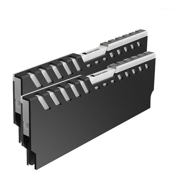 

jonsbo nc-2 2pcs memory ram heatsink cooler support deskmotherboard aura control color rgb aluminum alloy cooler shell1