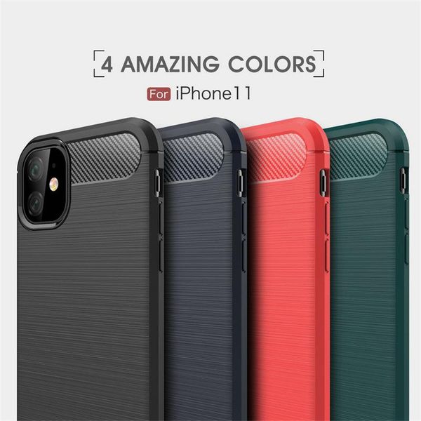 

carbon fiber case for iphone 12 mini pro max 11 tpu rubber phone cover for samsung s20 ultra note protective case