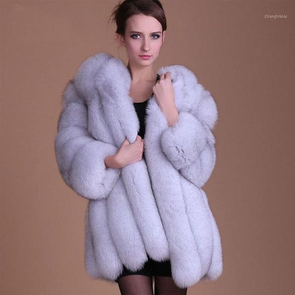 

2020 new fur grass coat female long paragraph imitation fur women1, Black