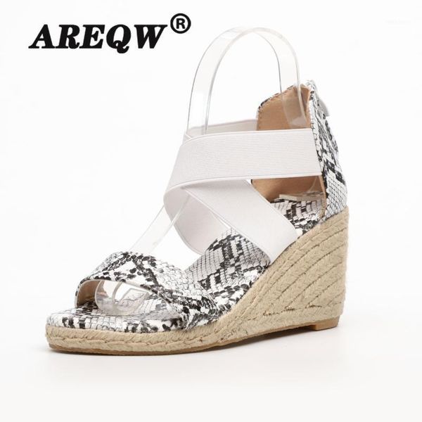 

woman summer wedge sandals platform ladies shoes women fashion straw buckle open toe casual female footwear1, Black