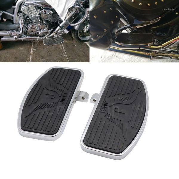 

1 pair motorcycle wide foot pegs rest footpegs footrests for vtx1300 vtx1800 boulevard c50 bracket rider footboard1