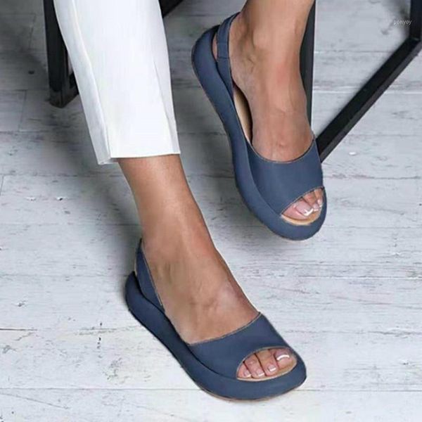 

women summer open toe comfy sandals lady new super soft low heels walking sandals woman fashion flat bottom1, Black