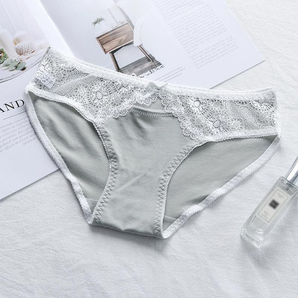 

summer new low-waist women's underwear simple lace ladies shorts bow comfortable briefs1, Black;pink