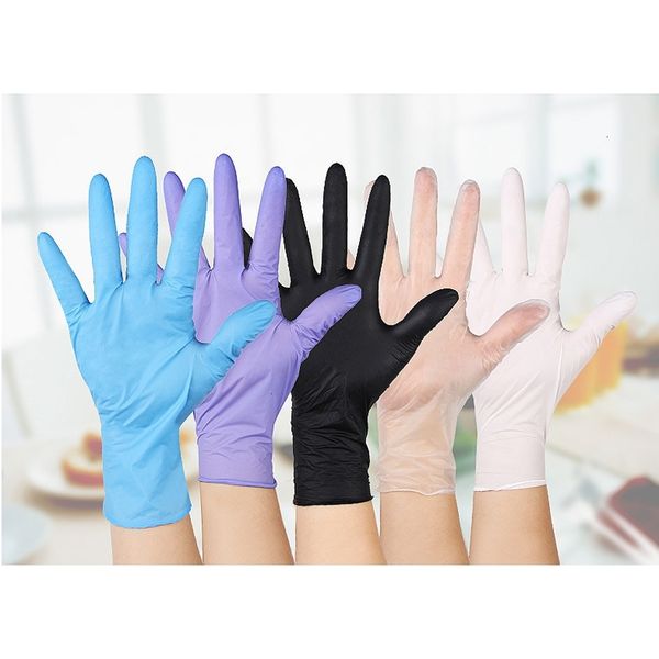 

universal gloves 100pcs kitchen/dishwashing /work/rubber/garden disposable for gloves left and right hand b1