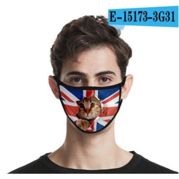 

u1fk9u factory price flag american independence day dustproof fashion printing ice silk fabric washable mouth mask 1 n
