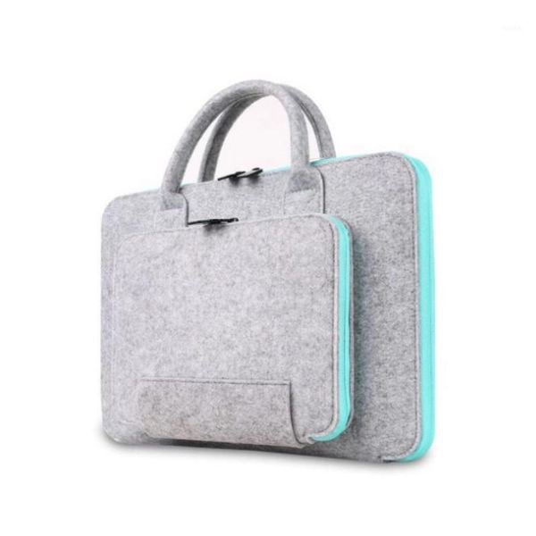 

briefcases men's and women's felt lapbag notebook business briefcase1