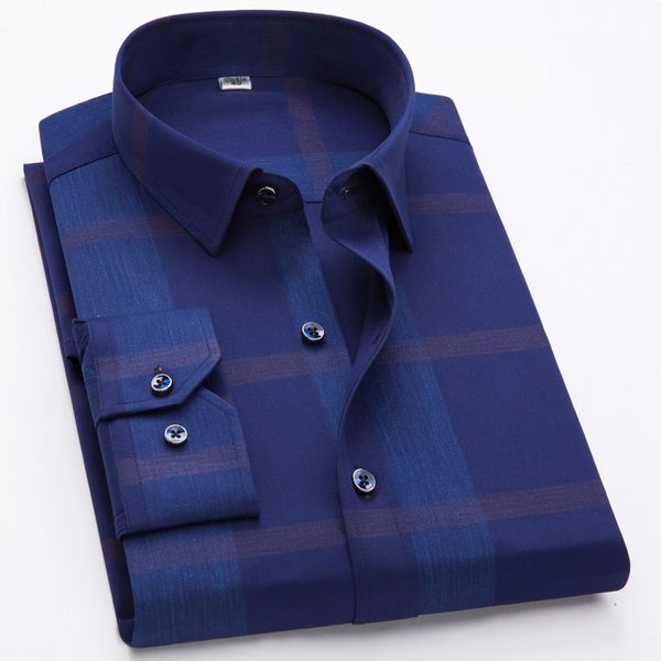 

men's shirts 100% cotton long sleeves casual shirts male new fashion designer comfortable formal big plaid bronzing shirt c1212, White;black