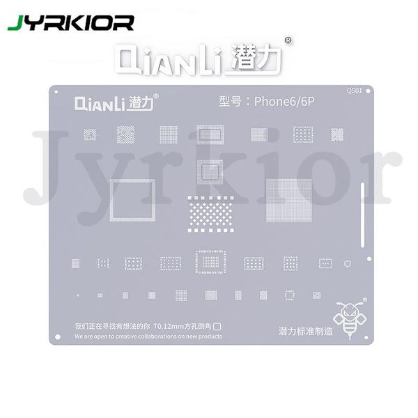 

professional hand tool sets qianli bga reballing stencil for 6/6s/7/8/x/xs max/xr/11pro max motherboard ic chip planting tin template plate