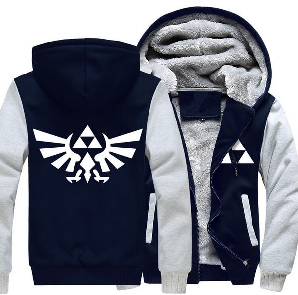 

2021 new us size men legend zelda breath of the hoodie thicken jacket link cosplay coat clothing casual sweatshirts j68i, Black