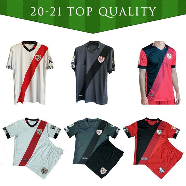 

new rayo vallecano camiseta de fútbol soccer jersey 20 21 home vallecas maillot de foot away third men football jersey thailand, Black;yellow