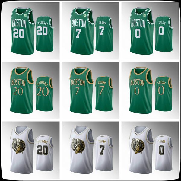 

бостон celtics men гордон хейворд джейлен браун маркус смарт джейсон татум kemba walker city нба джерси, Black
