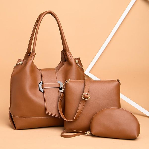 

2020 новый одиночный плеча crossbody мода женская сумка европейская сплошная цвет композитная сумка многофункциональный a813