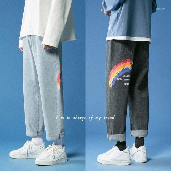 

woman jeans high waist clothes wide leg denim clothing blue streetwear vintage quality 2020 fashion harajuku straight pants1