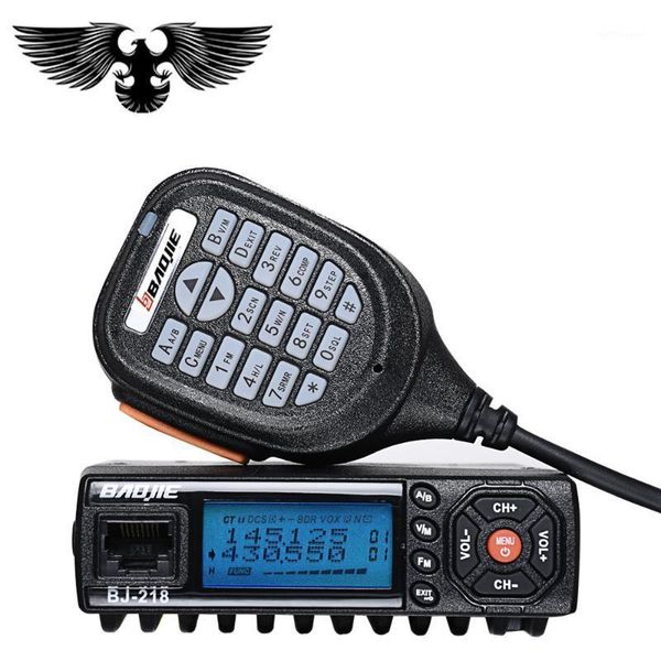 

walkie talkie car radio baojietwo-way bj-218 long range mini mobile ricetrasmettitore vhf/uhf ham cb1